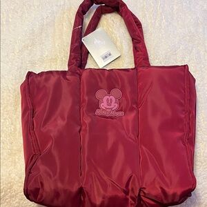 Disney Mickey Burgundy NylonTote Bag